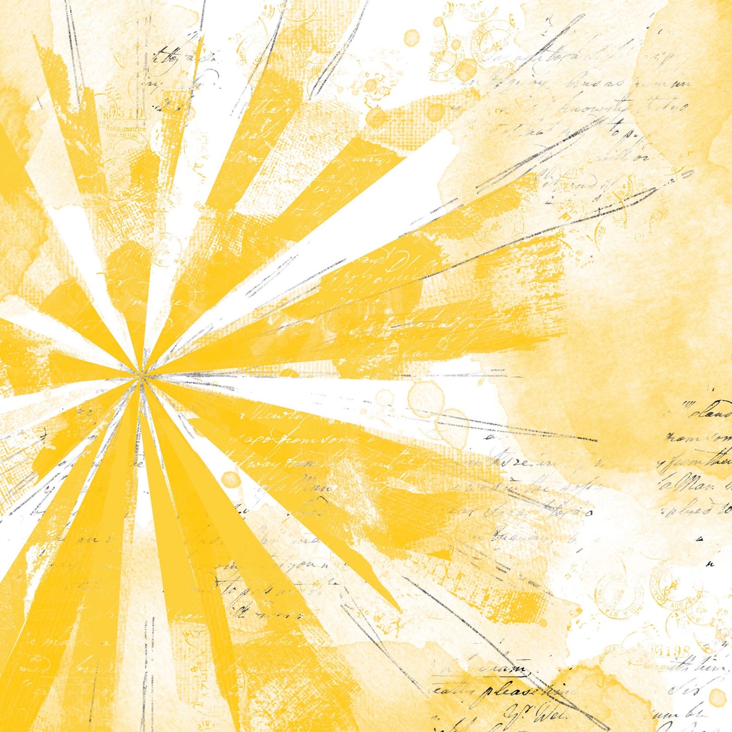 Sunburst Ray of Sunshine 12x12 paper in Sunburst collection by 49 & Market