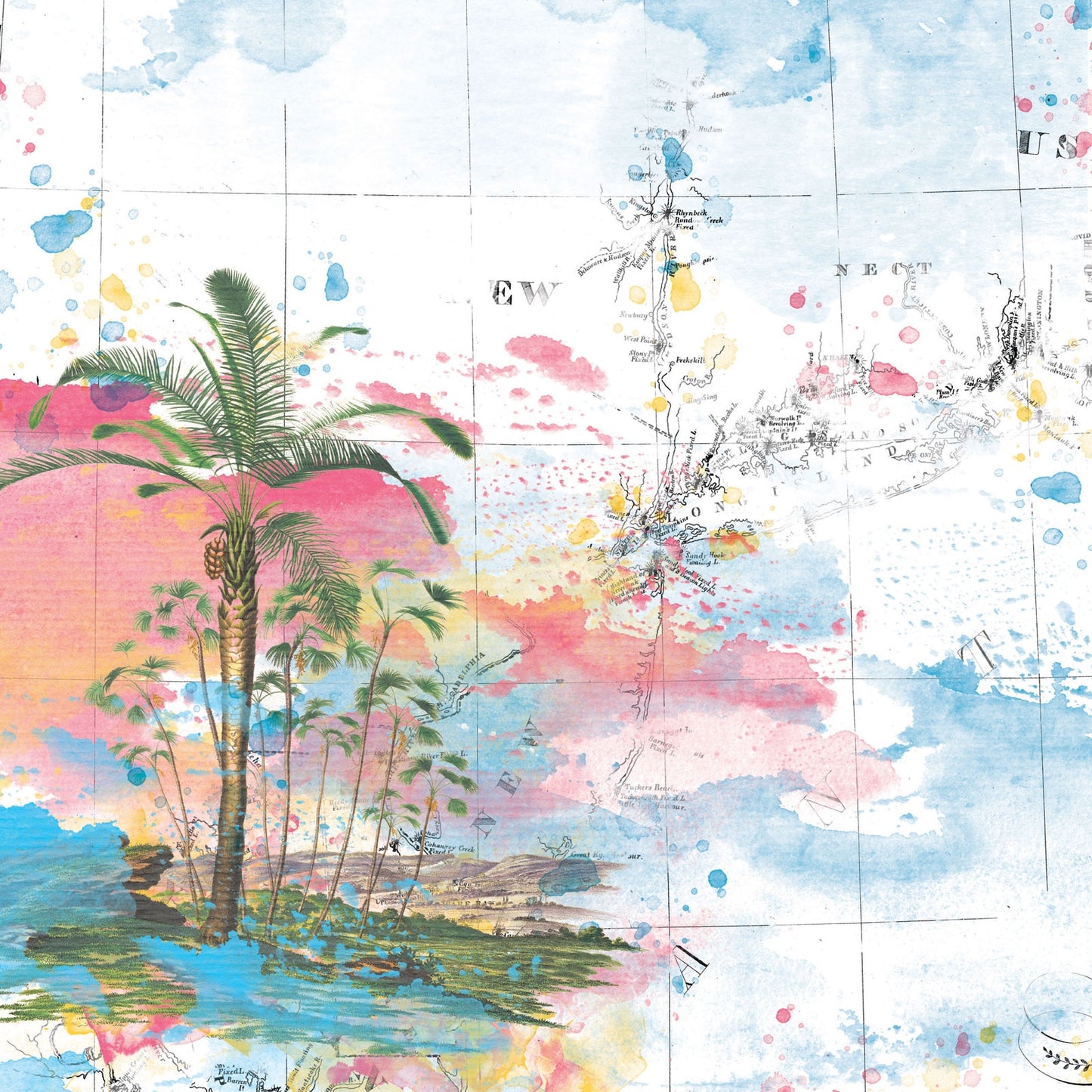 Sunburst Lost Island 12x12 paper in Sunburst collection by 49 & Market