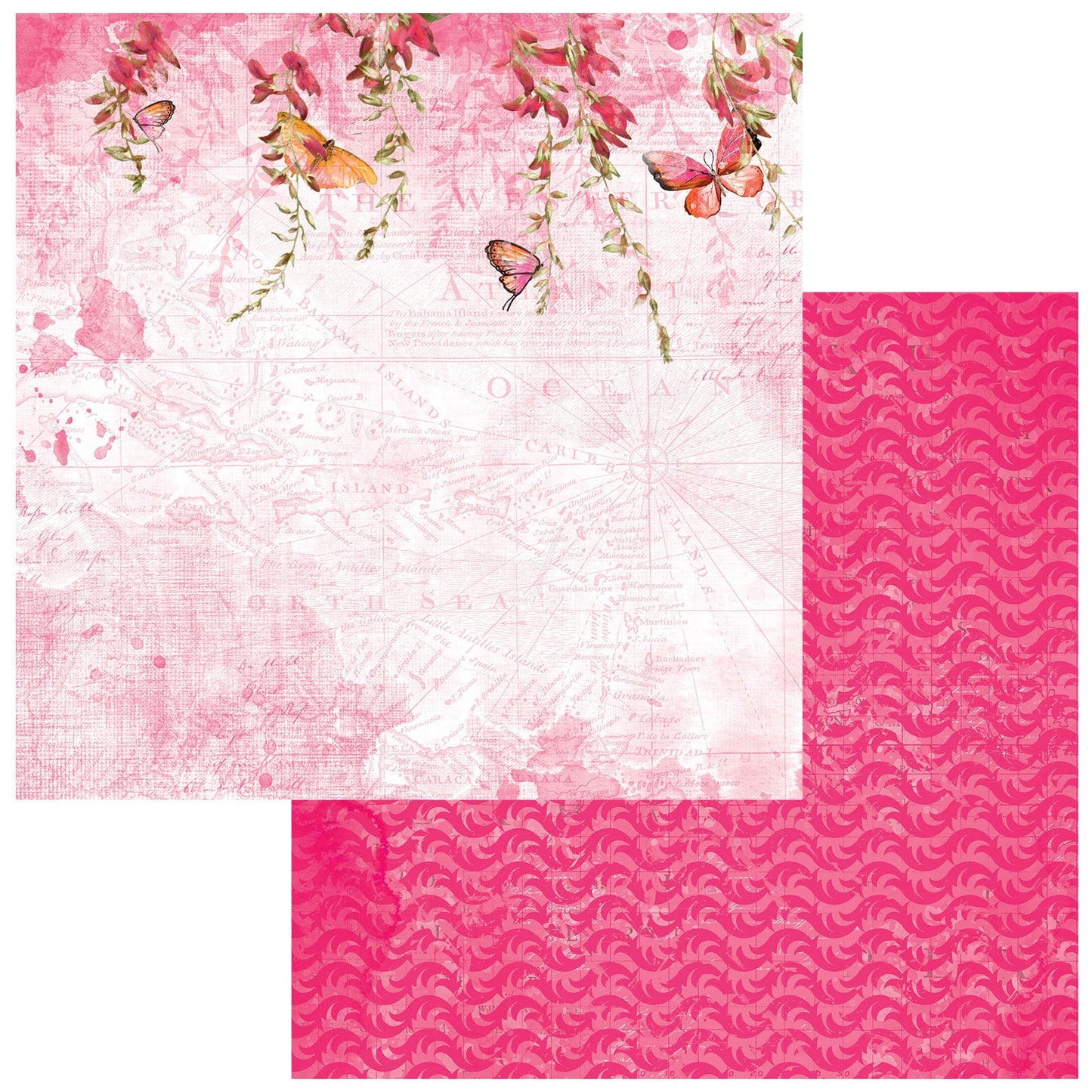 Sunburst Butterfly Cosage 12x12 paper in Sunburst collection by 49 & Market