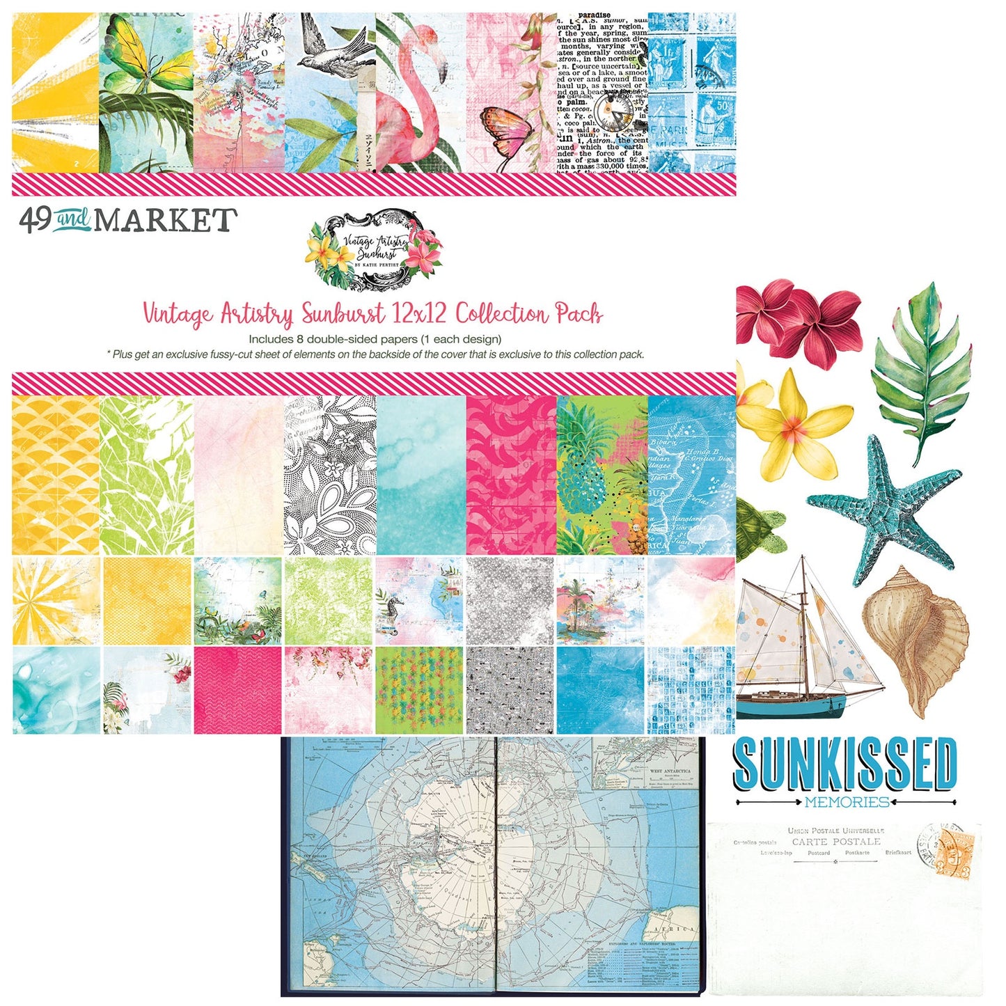 Vintage Artistry Sunburst 12x12 Collection Pack in Sunburst collection by 49 & Market