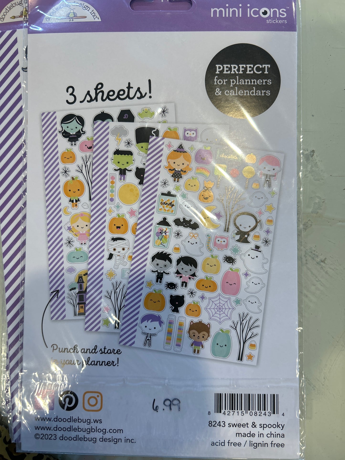 Sweet & Spooky Mini Icon stickers