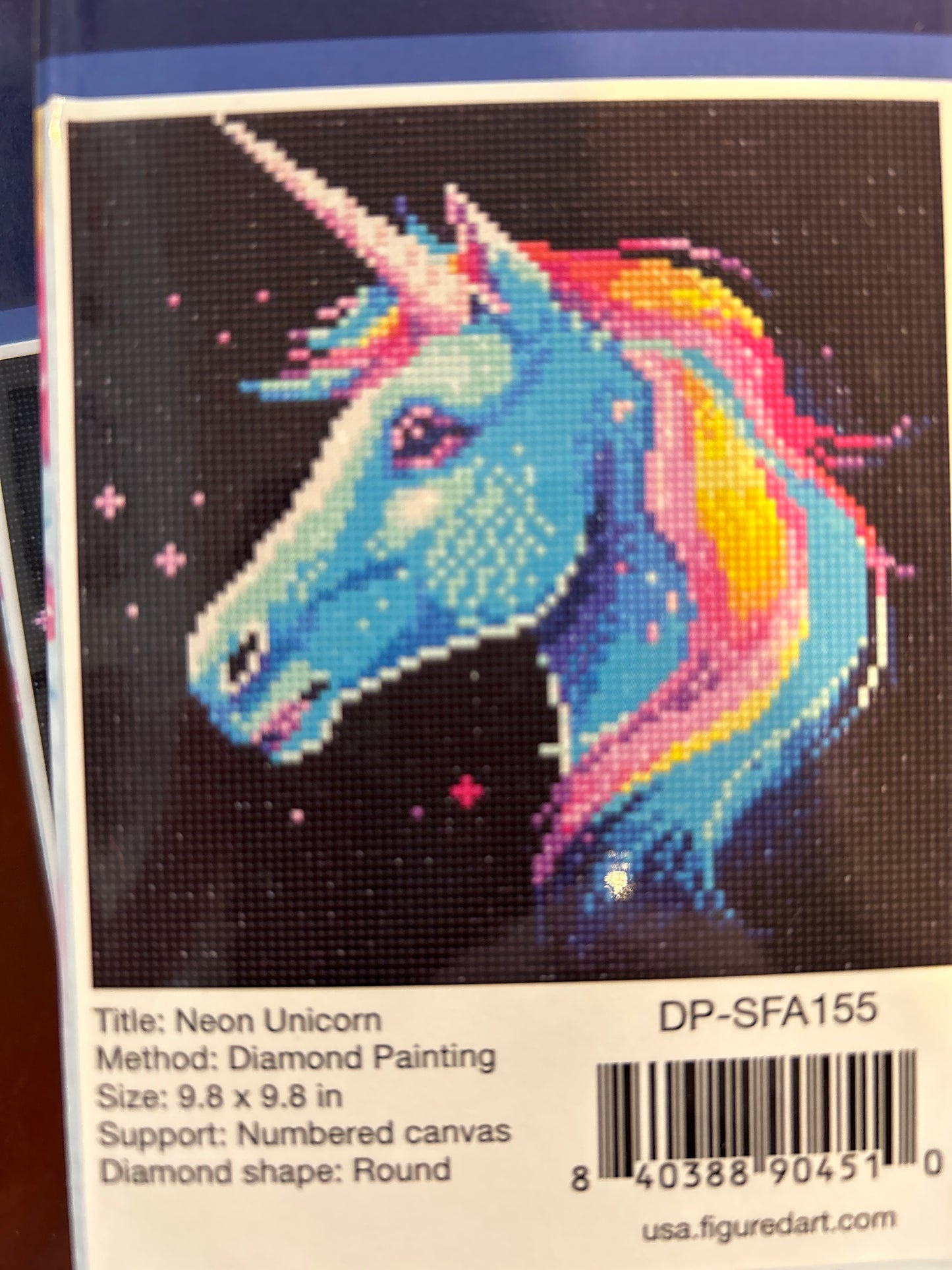 Neon Unicorn Mini Diamond Painting