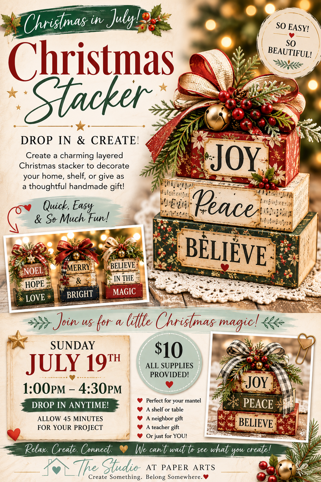 Christmas Stacker – Christmas in July Pop-In Project