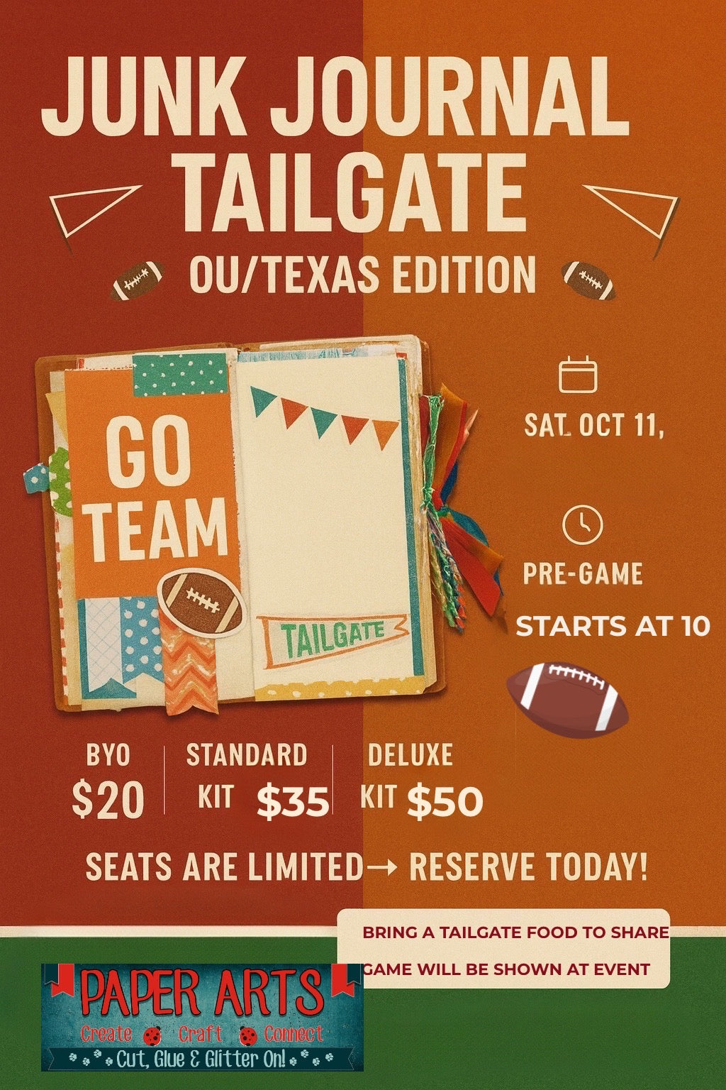 Junk Journal Meetup Tailgate Edition October 11, 2025