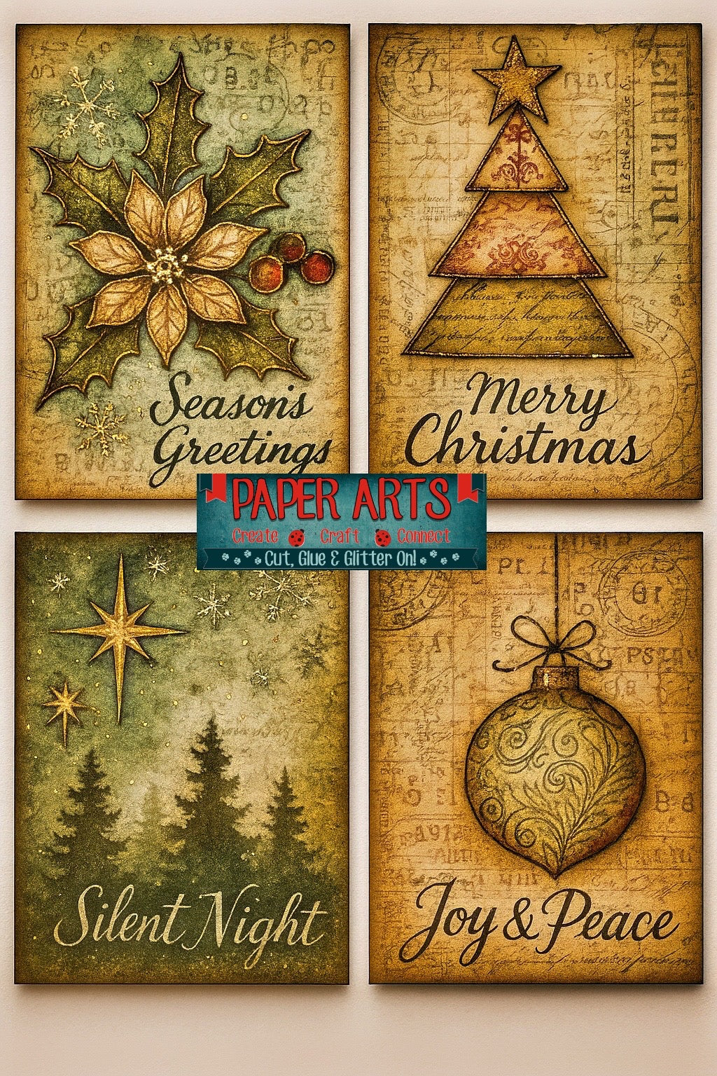 Gilded Christmas: A Mixed Media Cardmaking Experience