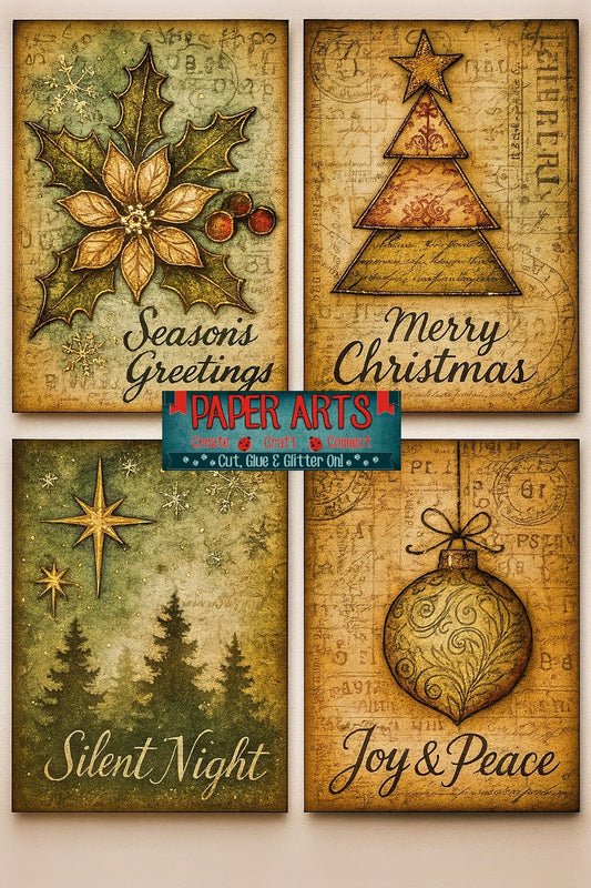 Gilded Christmas: A Mixed Media Cardmaking Experience