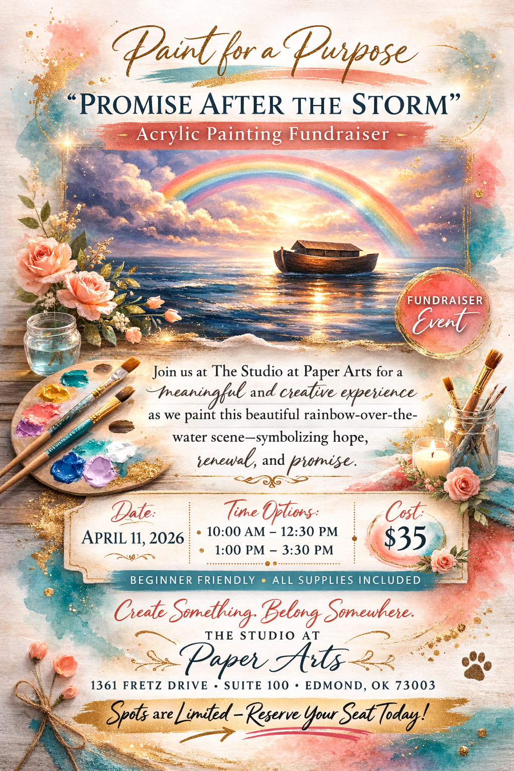 Paint for a Purpose: Promise After the Storm
Acrylic Painting Fundraiser | Benefiting Body & Soul
