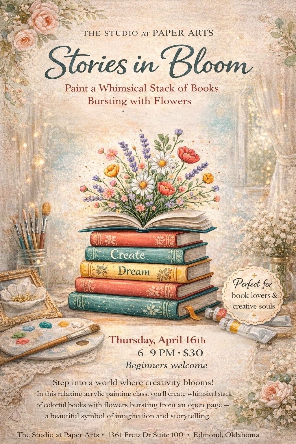 Stories in Bloom Paint Party