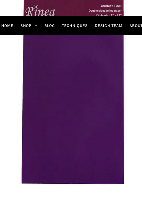 Rinea Glossy Violet/Gold 6x12