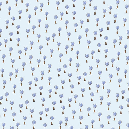 Blue Balloon 12x12 paper Winnie the Pooh Collection by Reminisce
