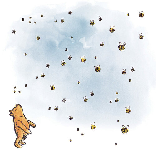 Buzzing Bees 12x12 paper Winnie the Pooh Collection by Reminisce