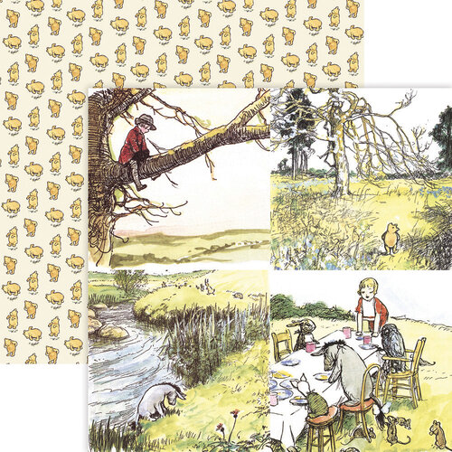 The Seasons 12x12 paper Winnie the Pooh Collection by Reminisce
