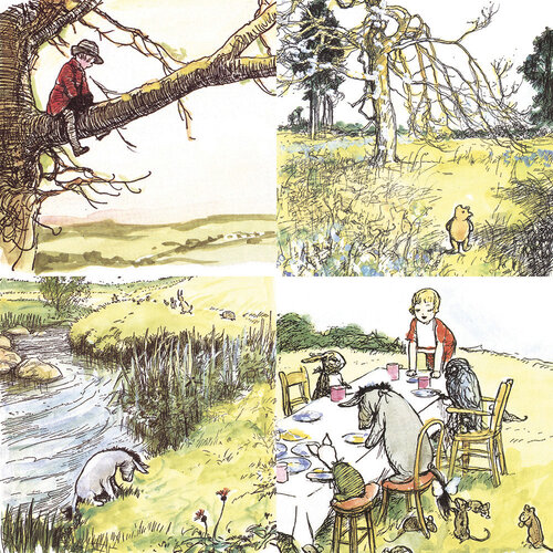 The Seasons 12x12 paper Winnie the Pooh Collection by Reminisce
