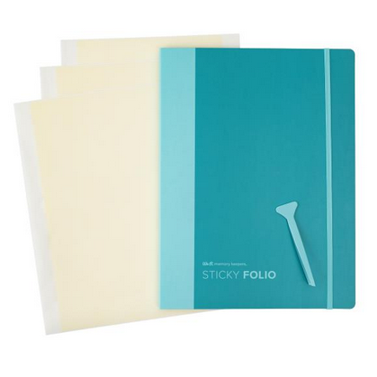 Teal Sticky Folio by We R memory keepers