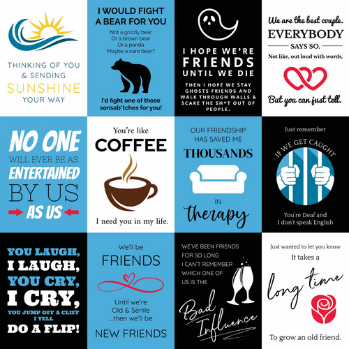 Friendship 12x12 cut aparts in SentimentAll collection by Reminisce