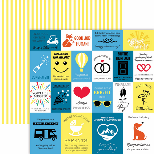 Let's Celebrate 12x12 cut aparts in SentimentAll collection by Reminisce