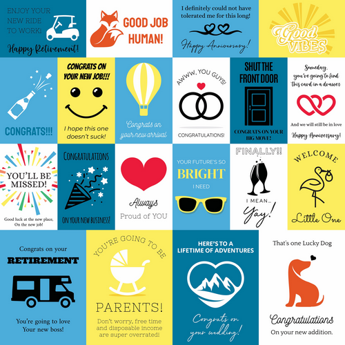 Let's Celebrate 12x12 cut aparts in SentimentAll collection by Reminisce