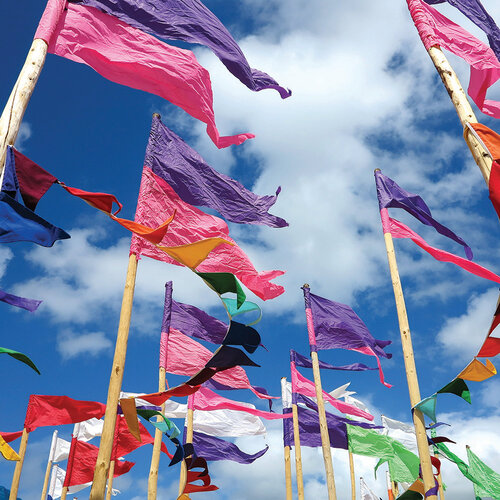 Flags 12x12 paper in Music Festival collection by Reminisce