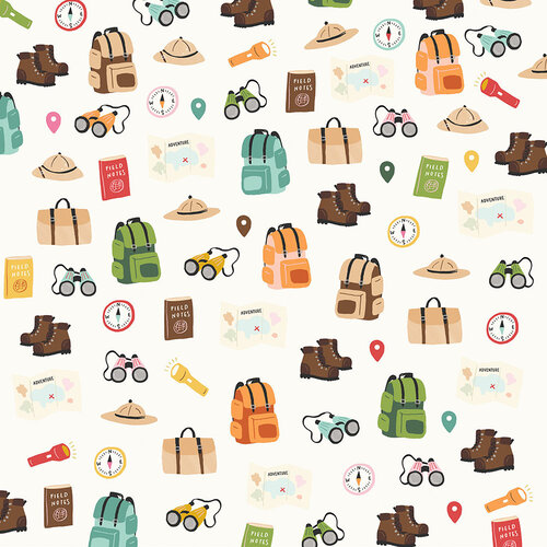 Hello Adventure 12x12 Paper Into the Jungle collection by Simple Stories