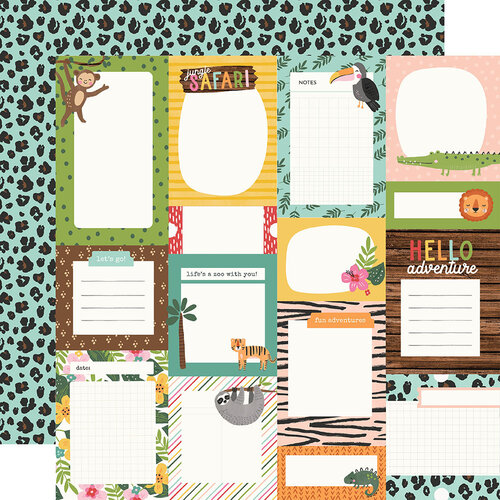 Journal Elements 12x12 Paper Into the Jungle collection by Simple Stories