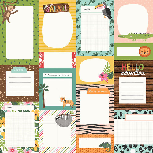Journal Elements 12x12 Paper Into the Jungle collection by Simple Stories