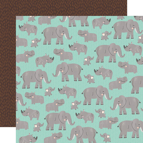 Be Brave 12x12 Paper Into the Wild collection by Simple Stories