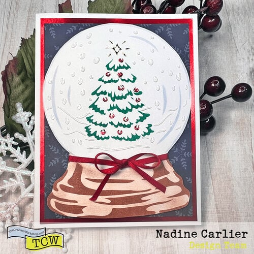 Layered 6x6 Snowglobe Stencil by The Crafter's Workshop