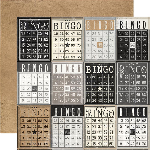 Simple Vintage Essentials Now & Then 12x12 paper in Simple Vintage Essentials collection by Simple Stories
