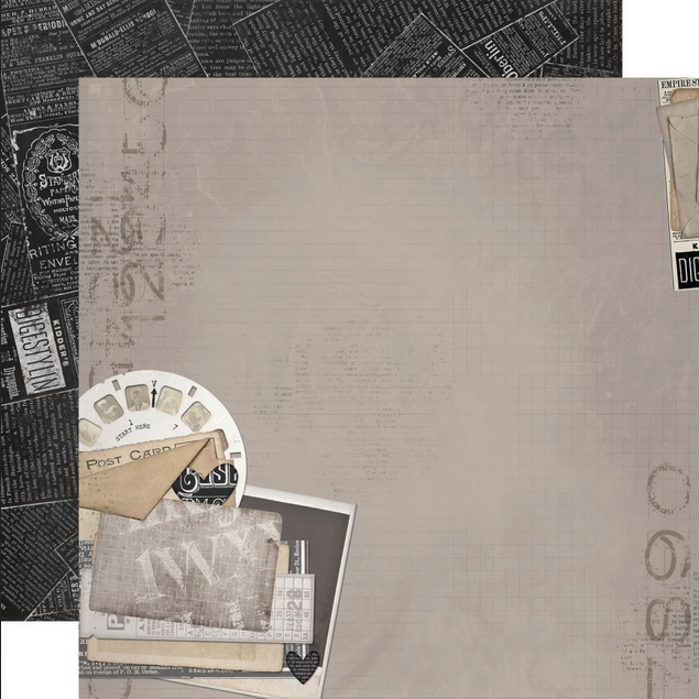 Simple Vintage Essentials Documented 12x12 paper in Simple Vintage Essentials collection by Simple Stories