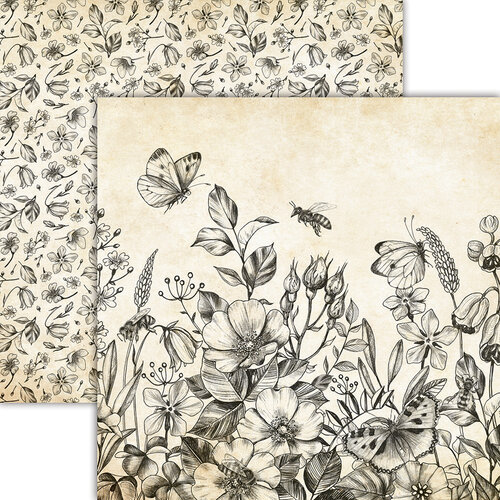Bee Meadow 12x12 paper Bee Happy Collection by Reminisce