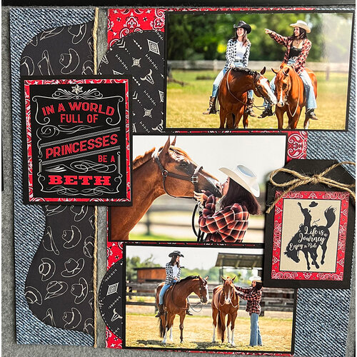 Cowboy 12x12 paper Trading Post Collection by Reminisce
