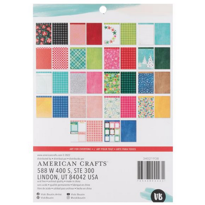 Peppermint Kisses 6x8 Paper Pad in Peppermint Kisses collection by Vicki Boutin