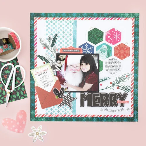 Peppermint Kisses Mixed Chipboard in Peppermint Kisses collection by Vicki Boutin
