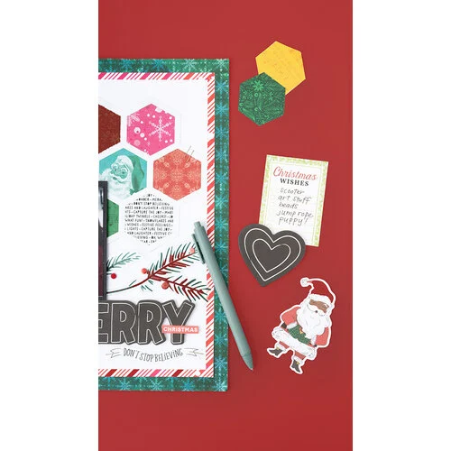 Peppermint Kisses Mixed Chipboard in Peppermint Kisses collection by Vicki Boutin