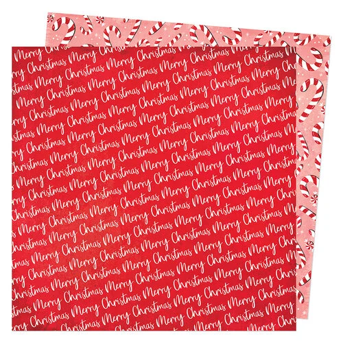 Merry Christmas 12x12 paper in Peppermint Kisses collection by Vicki Boutin