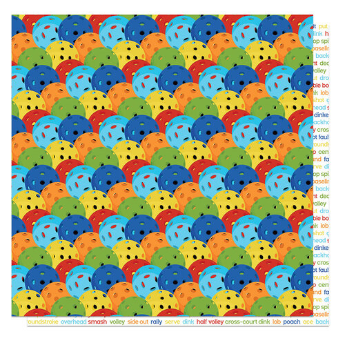 Dink 12x12 paper in Pickleball Collection by PhotoPlay Paper