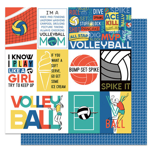 Spike 12x12 paper in MVP Volleyball Collection by PhotoPlay Paper