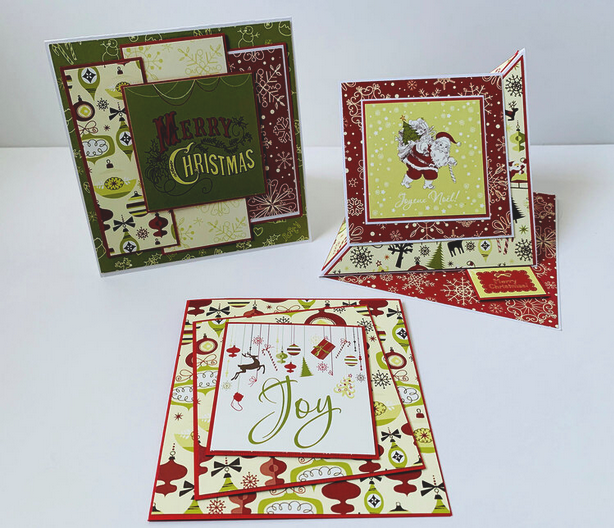 Ornaments 12x12 paper in Retro Christmas collection by Reminisce
