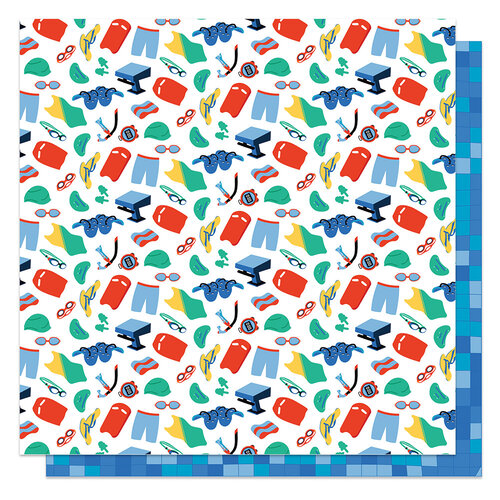 Freestyle 12x12 paper in MVP Swimming collection by PhotoPlay
