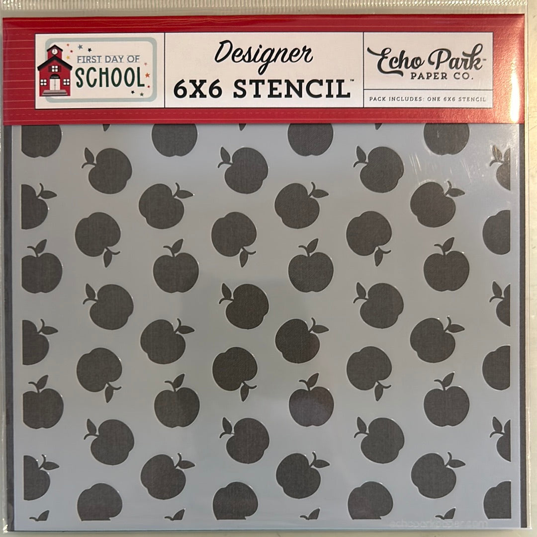 Apple stencil/teacher’s treat