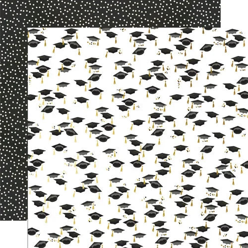 Hats Off! Graduation paper 12x12