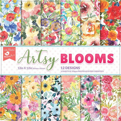 Artsy Blooms 12x12 paper pack