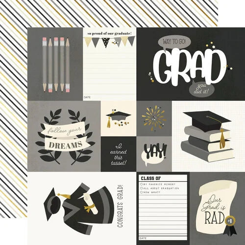 Graduation Elements 12x12 paper