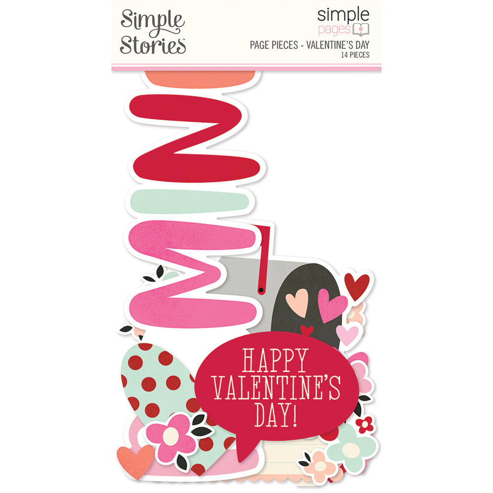 Valentine’s Day Page Pieces by Simple Stories