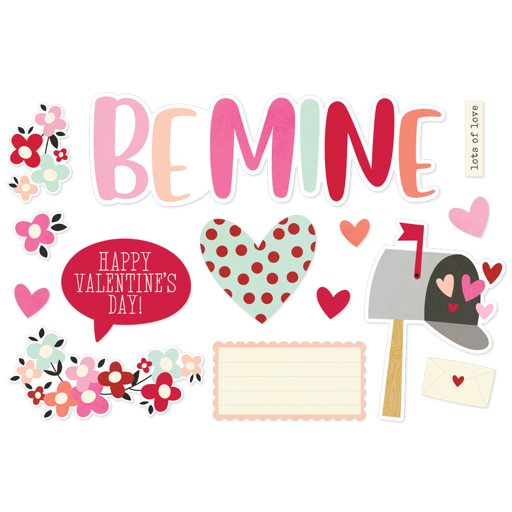 Valentine’s Day Page Pieces by Simple Stories