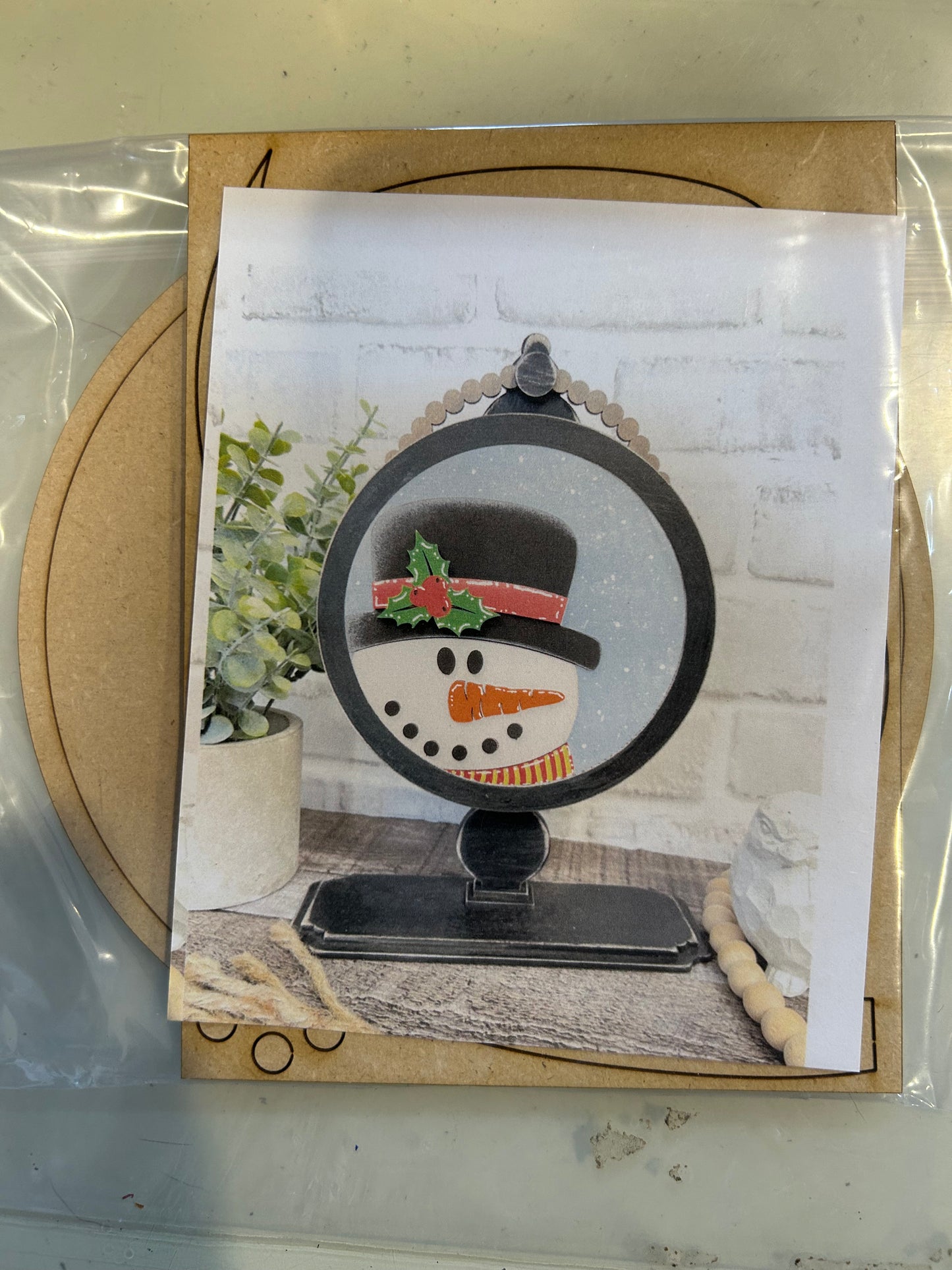 Snowman Drop In Insert
