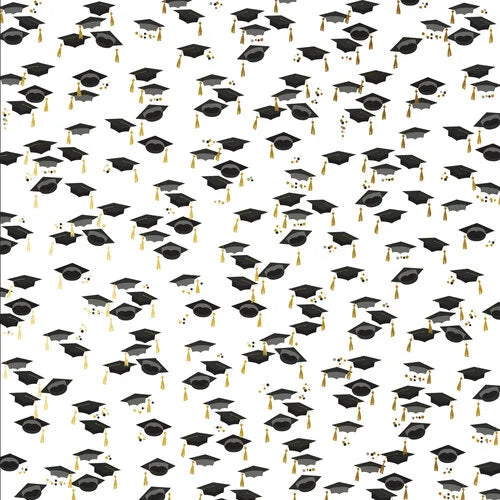 Hats Off! Graduation paper 12x12