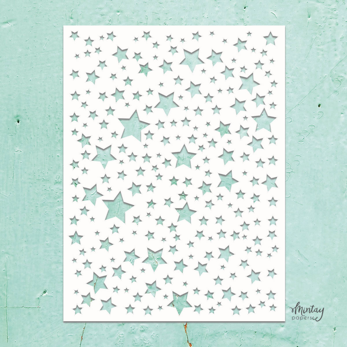 Mintay Kreativa-6x8 Stencil-Stars