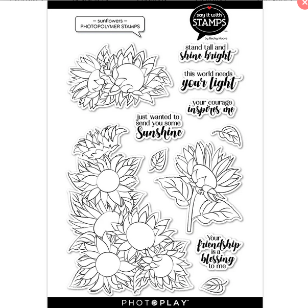 Sunflowers 6x8 Stamp Set