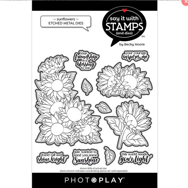 Sunflower Etched Die